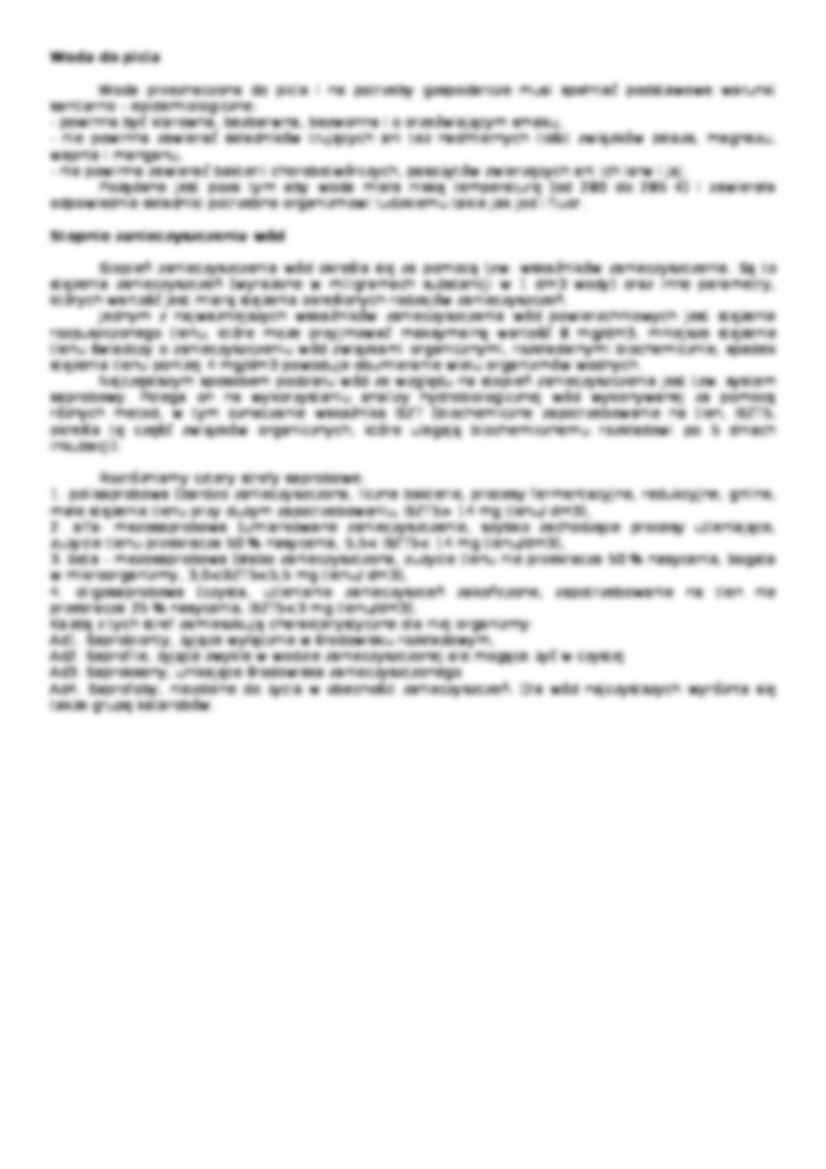 Klasy czystości wód i stopnie zanieczyszczenia - strona 2