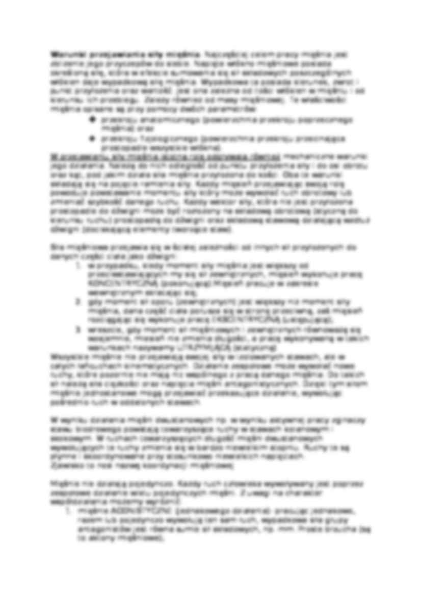 Działanie mięśni na dźwignie kostne - strona 2