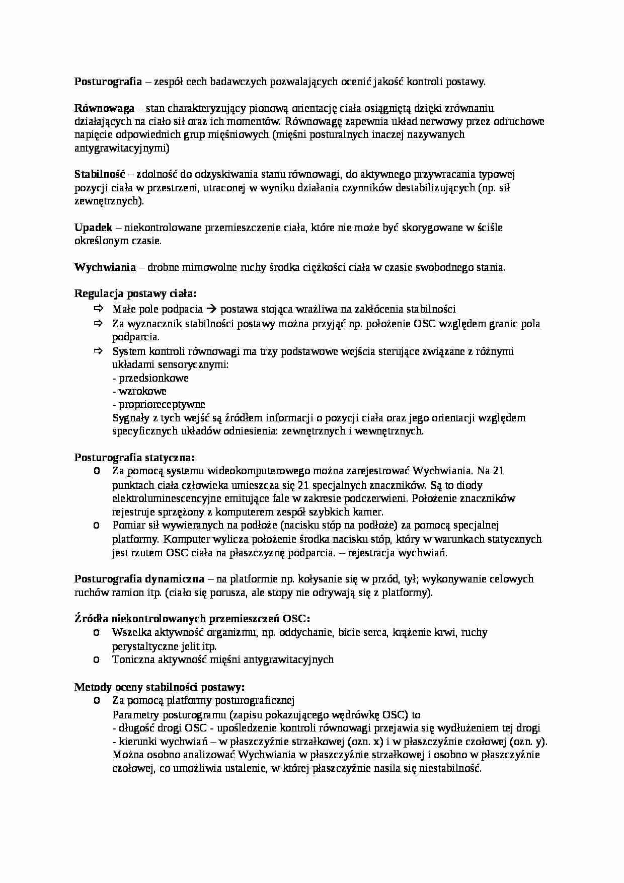 Posturografia - strona 1