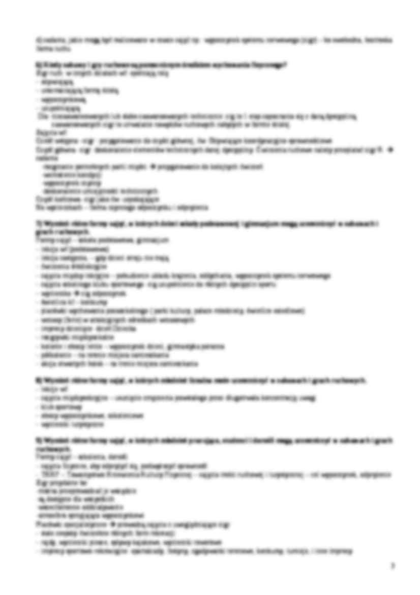 Rola gier i zabaw w formie pytań i odpowiedzi - strona 2