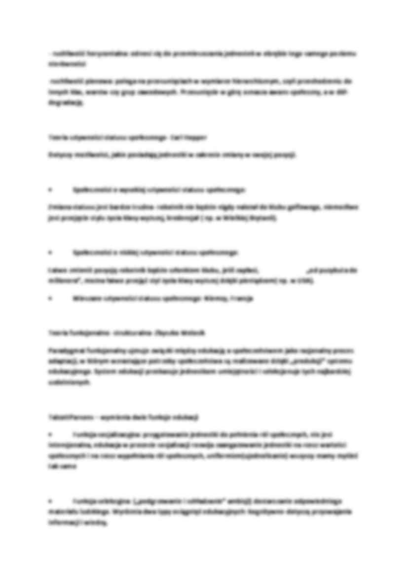 Socjologia edukacji - wprowadzenie, postawowe wiadomości - strona 2