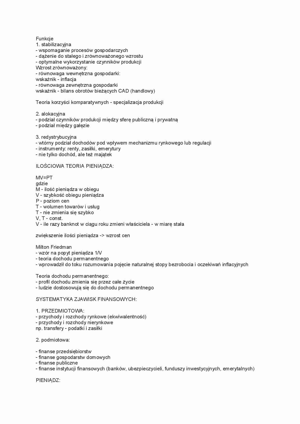 Finanse-funkcje - strona 1