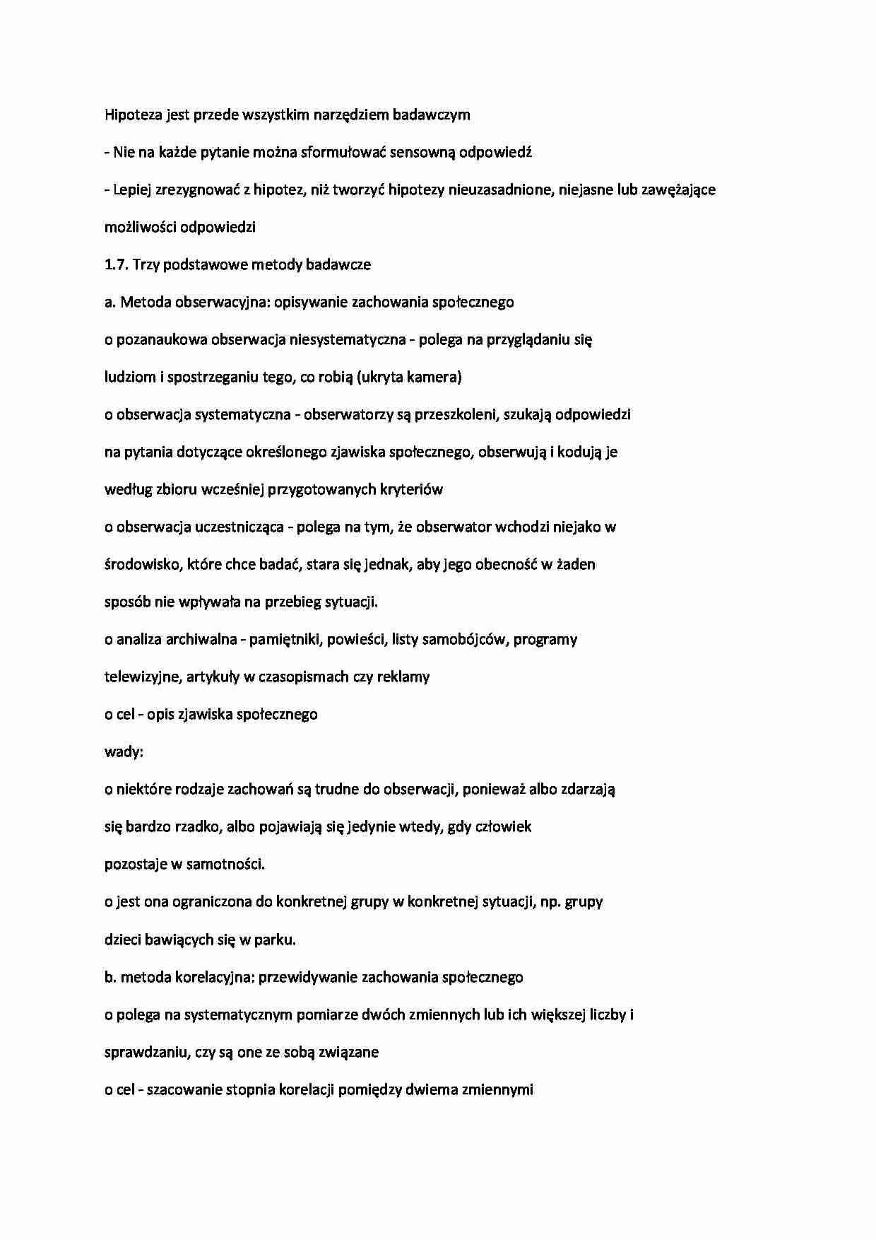 Metody badawcze - strona 1