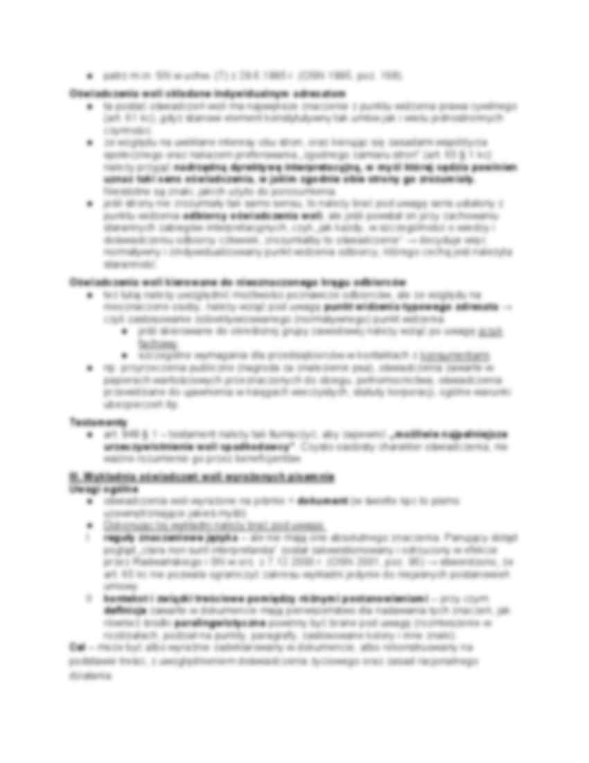 Wykładnia oświadczeń woli - strona 2