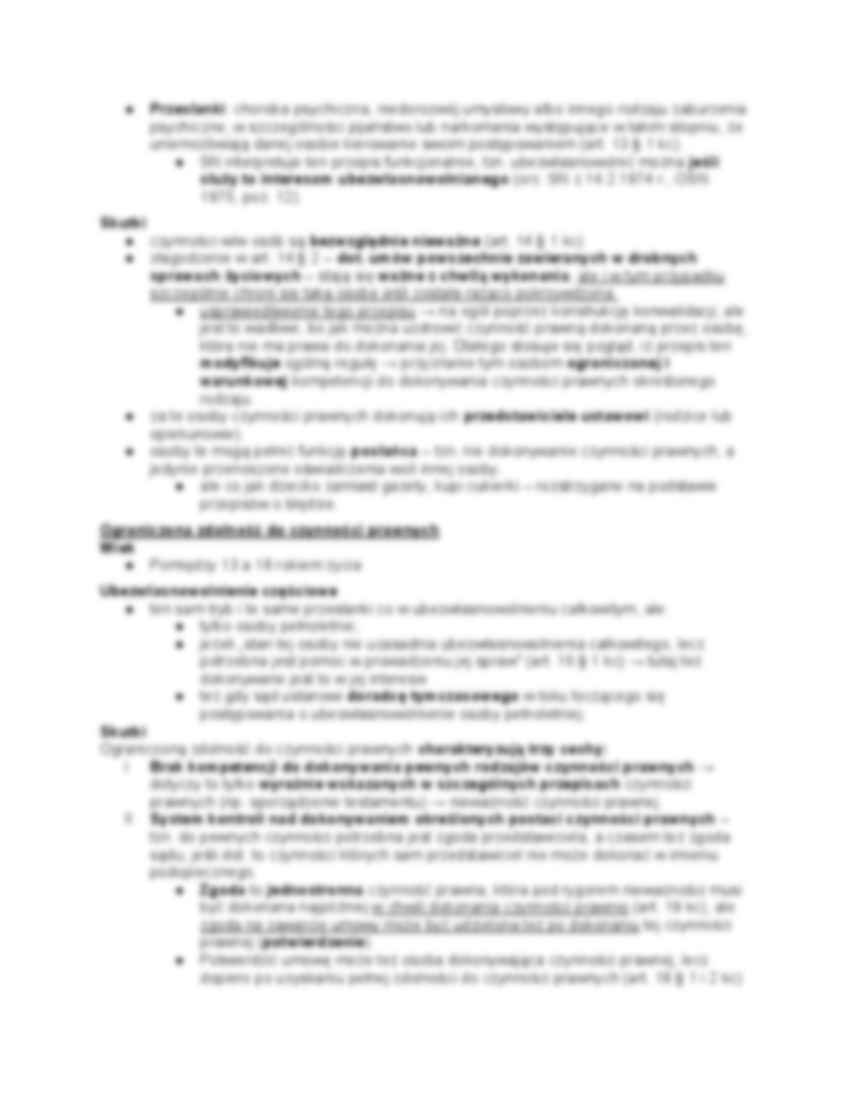 Ograniczenia dowodowe i zdolność do czynności prawnych - strona 2