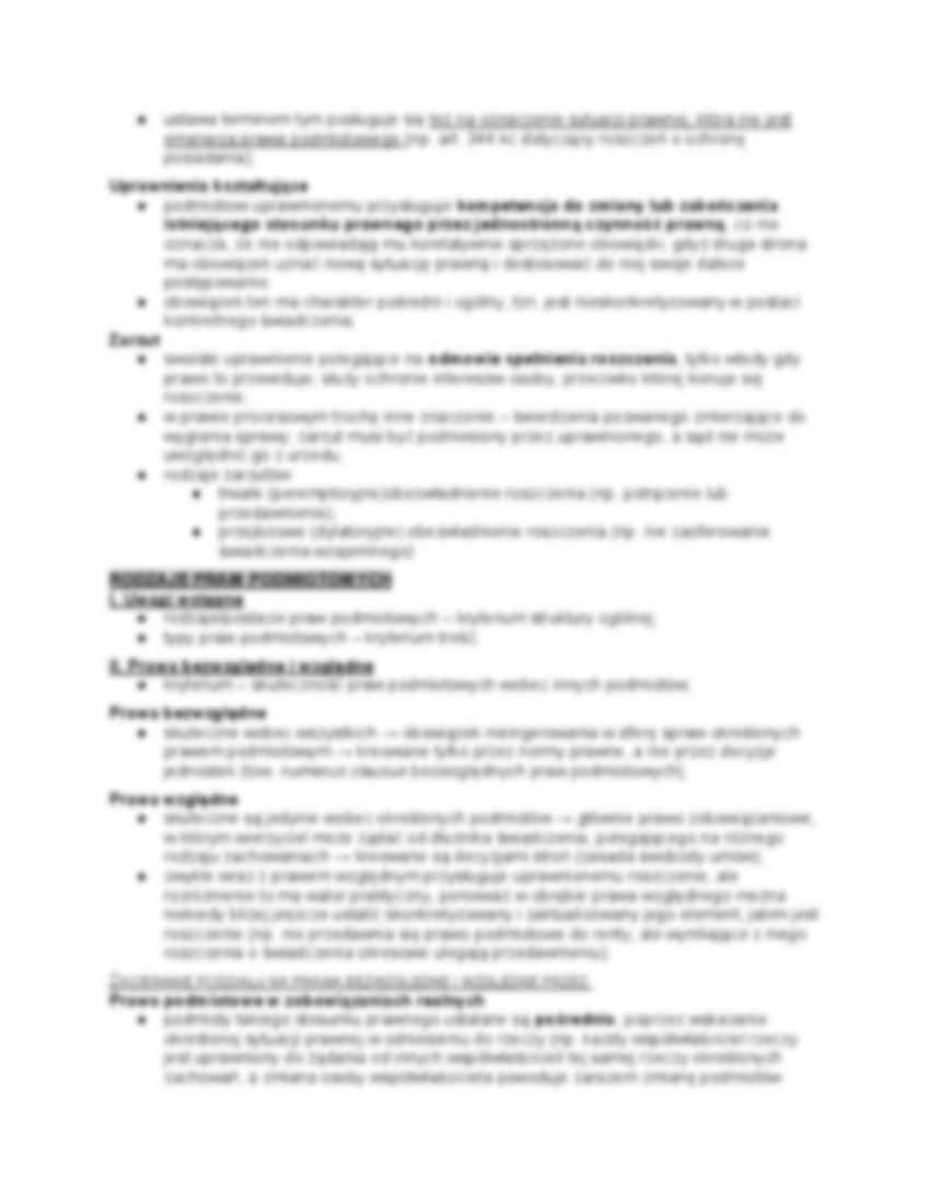 Prawo podmiotowe i uprawnienia - strona 2