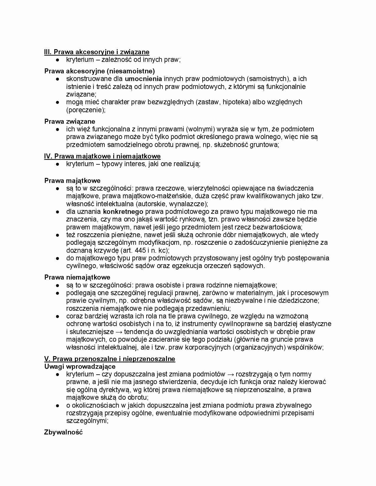 Rodzaje praw - strona 1