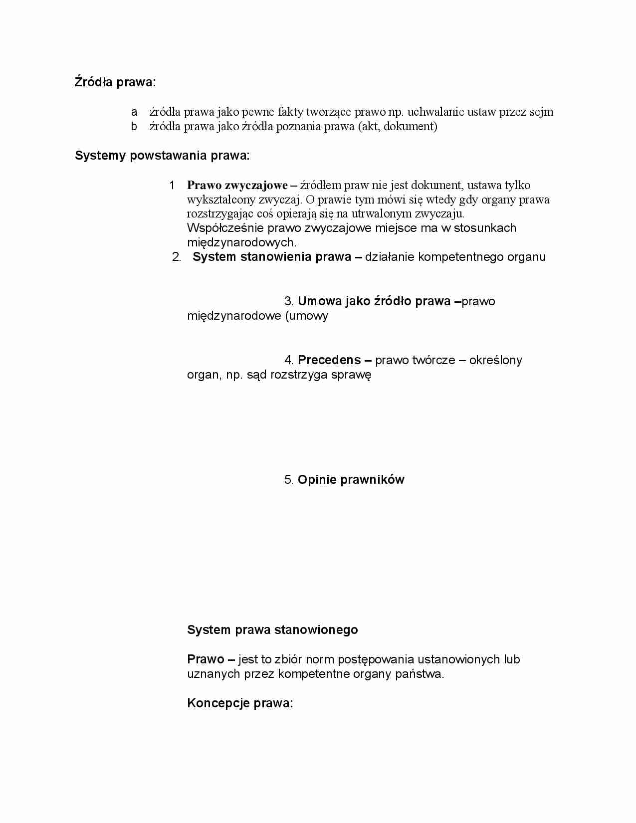 Źródła prawa, norma prawna itd - encyklopedia, zagadnienia - strona 1