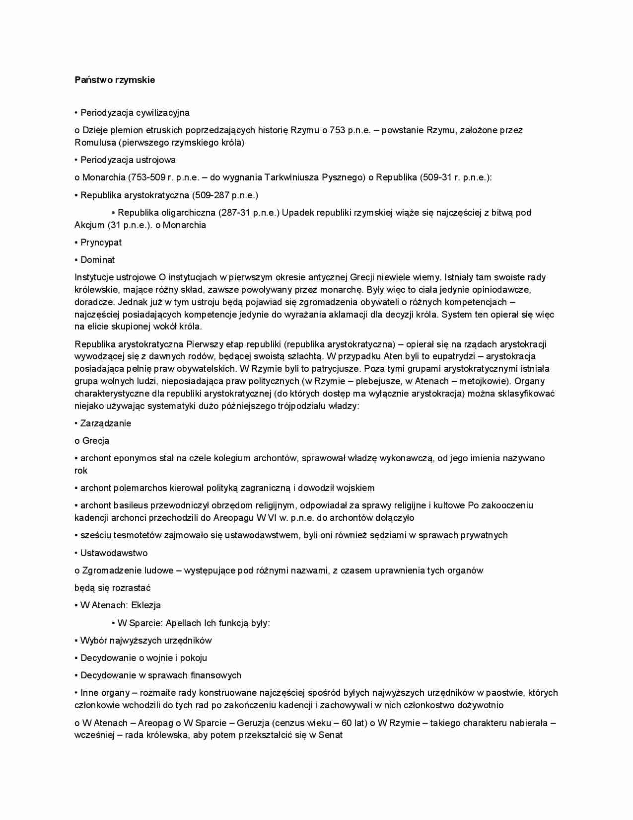 Dziedzictwo ustroju panstwa antycznego II - strona 1