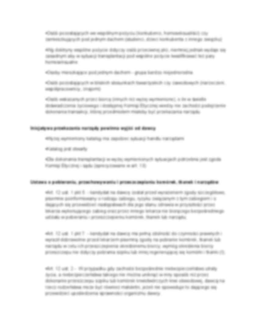 Transplantacja od osoby żywej - wykład - strona 2