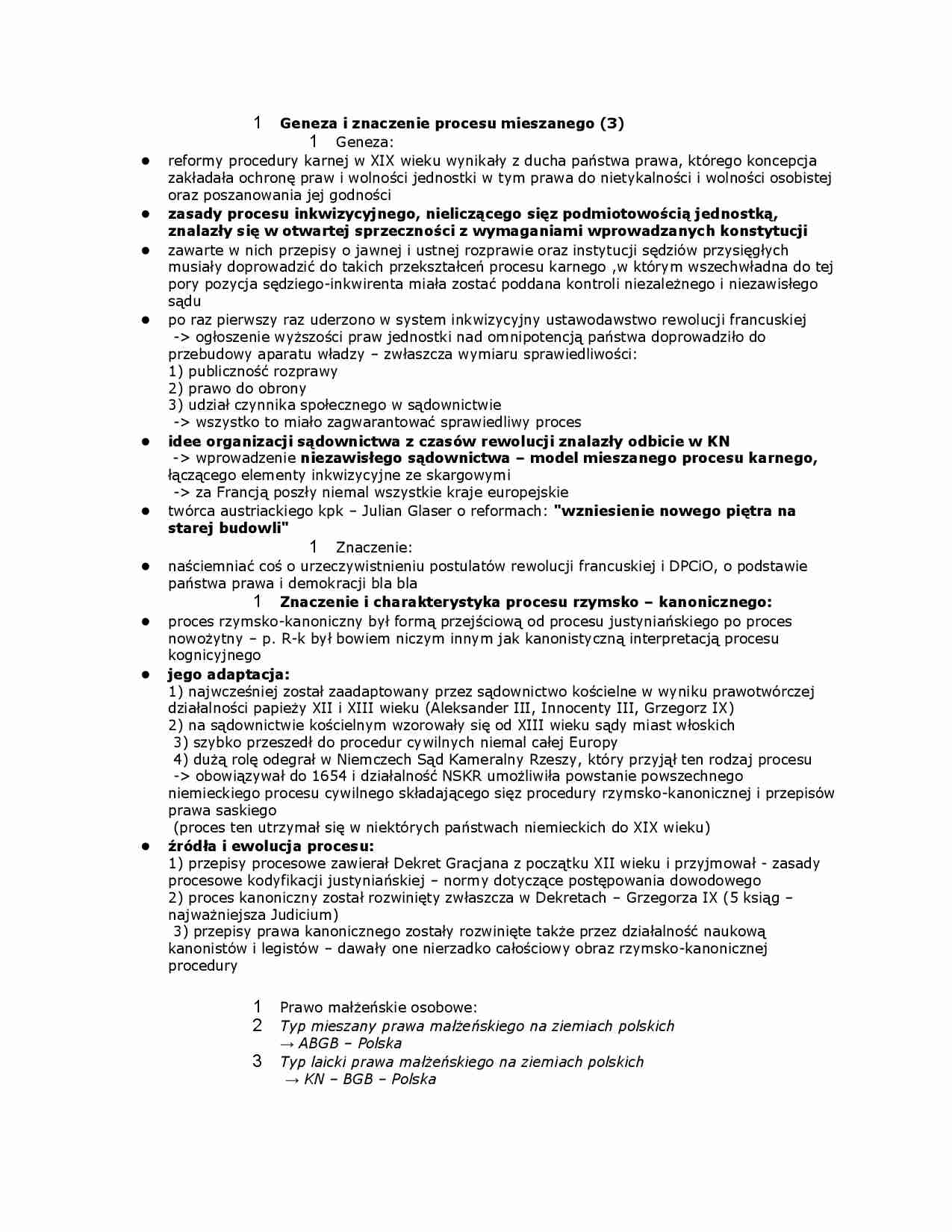 Geneza i znaczenie procesu mieszanego - strona 1