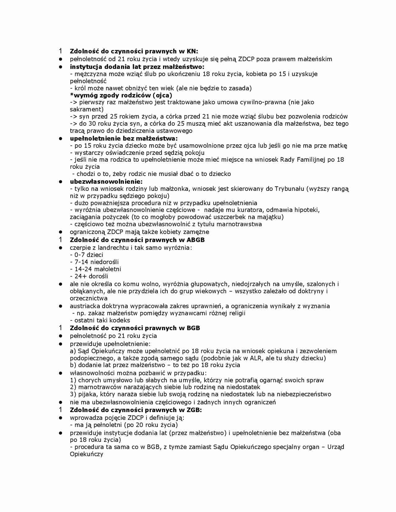 Zdolność do czynności prawnych w KN - strona 1