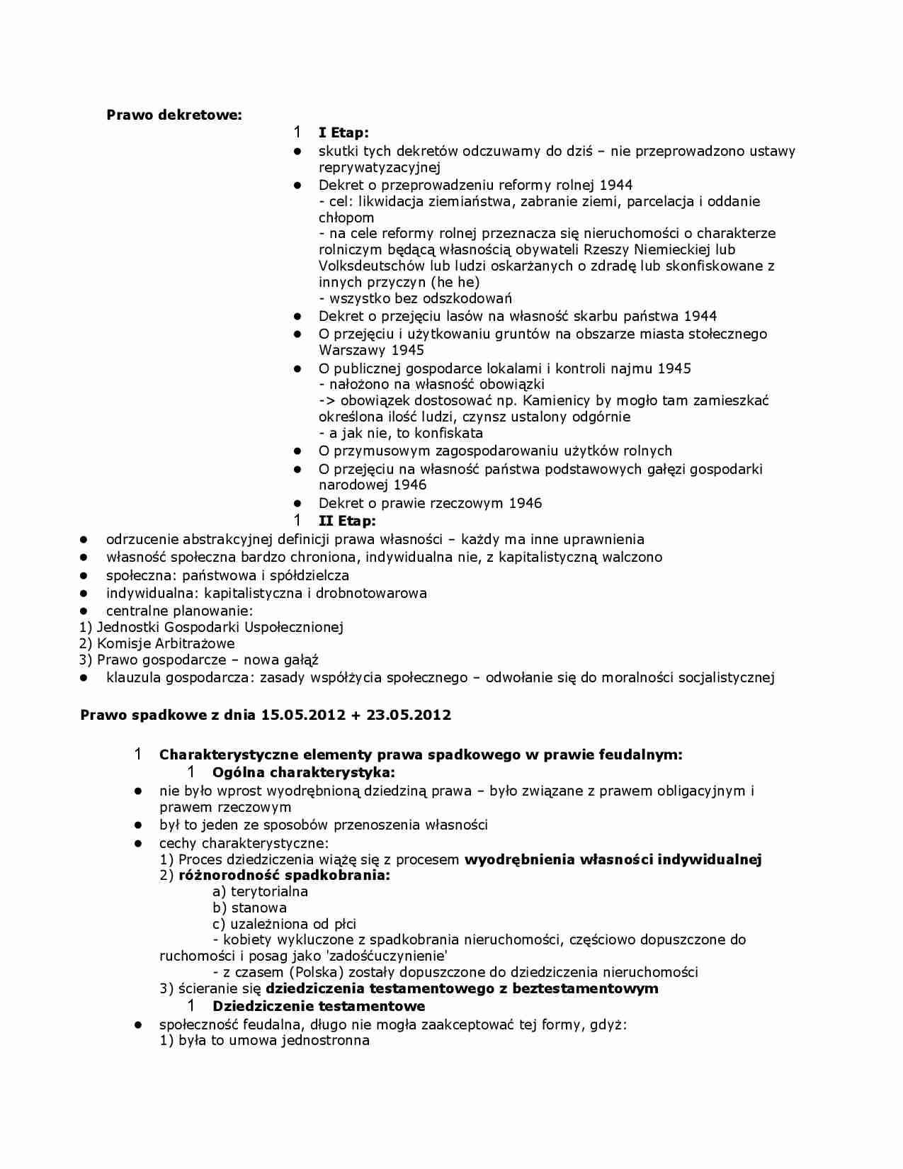 Prawo dekretowe - etapy. - strona 1
