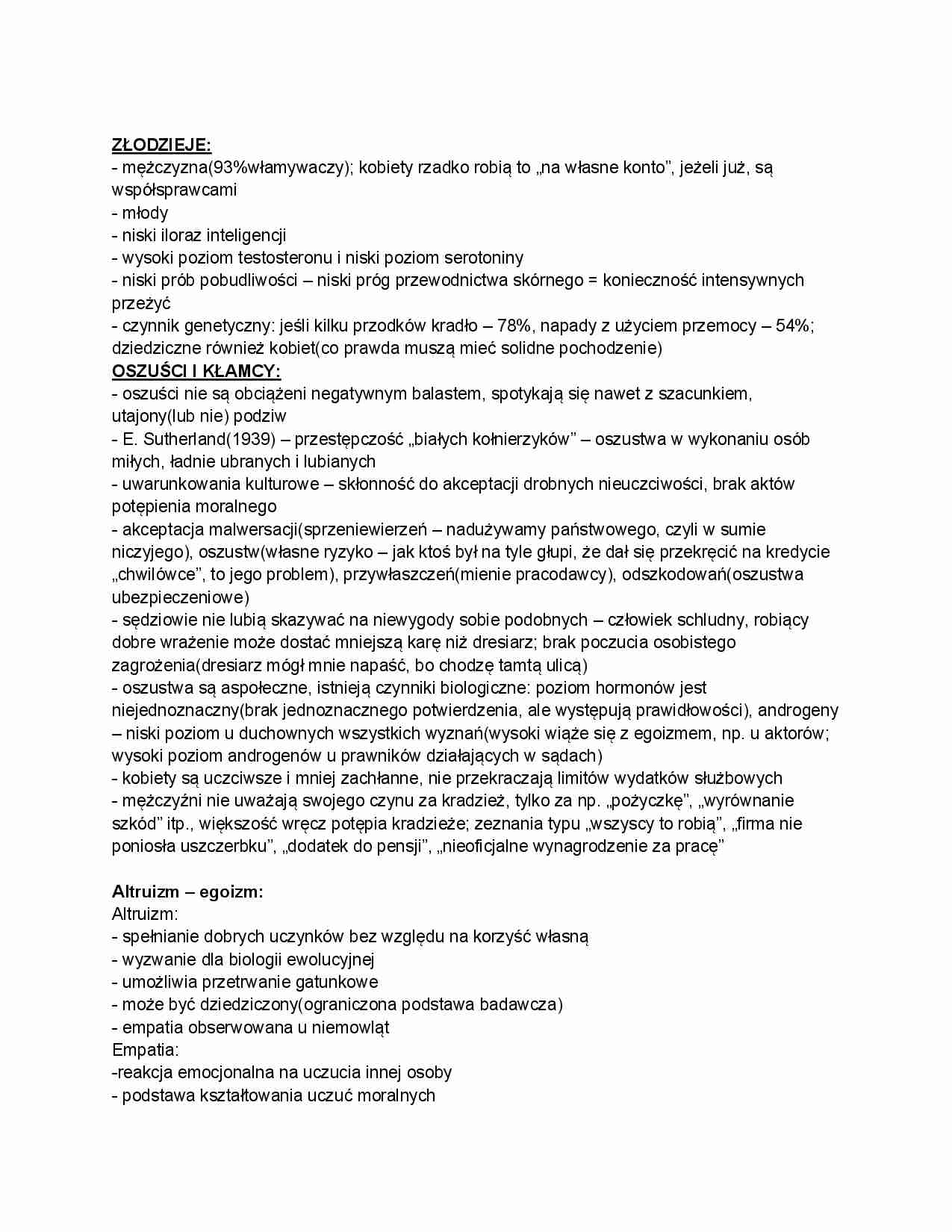 Cechy: złodziei, oszustów, kłamców i egoistów - strona 1