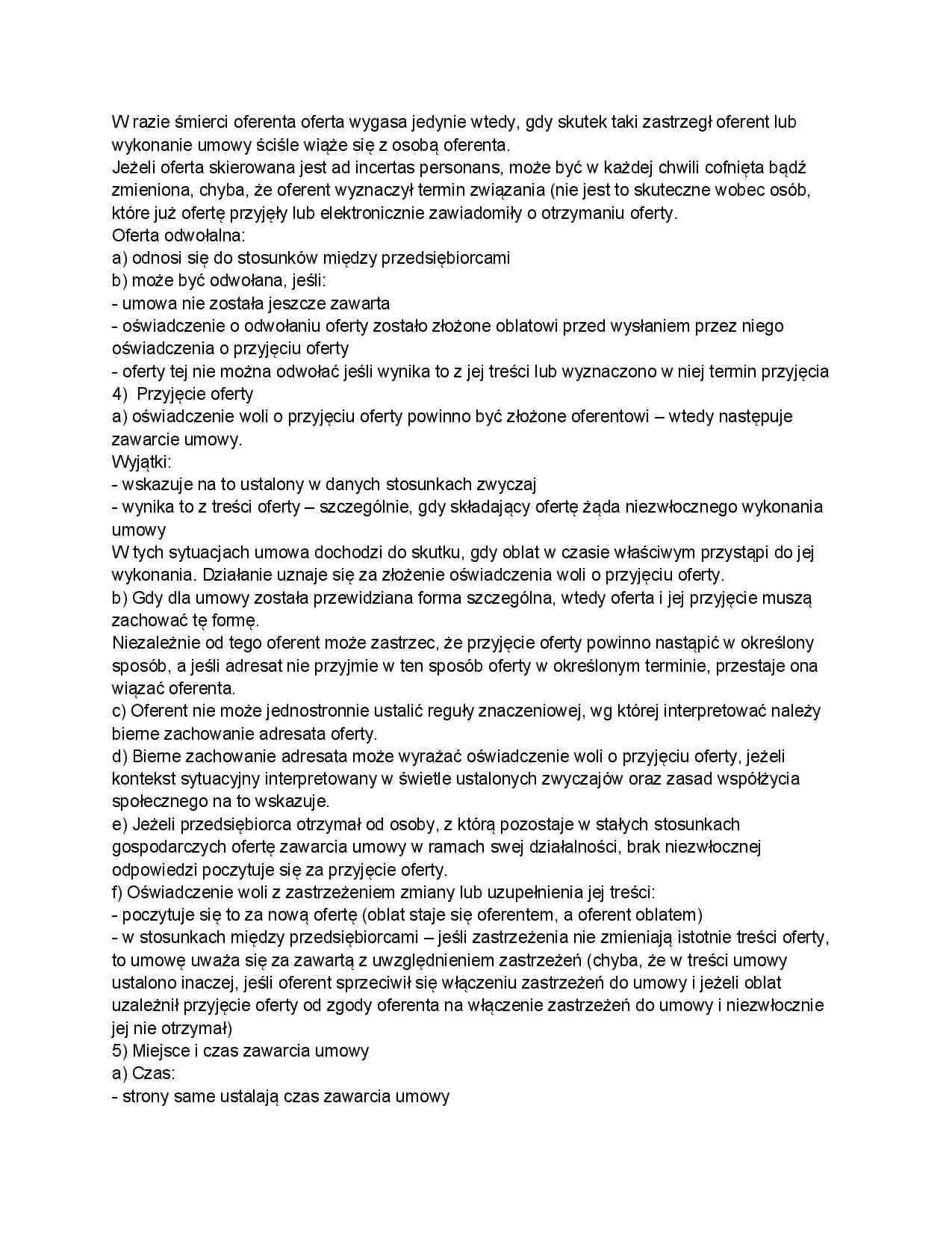 Sposoby zawierania umów - negocjacje - strona 1