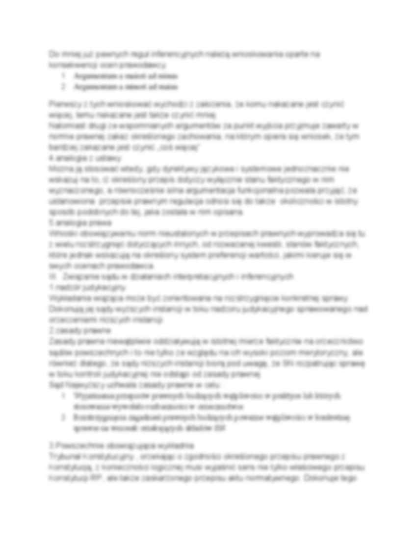 Rodzaje wykładni - omówienie zagadnien - strona 2