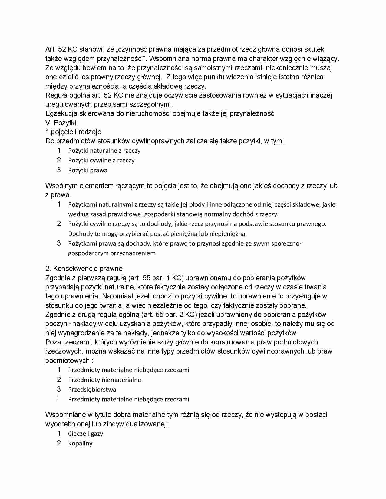 Pożytki - omówienie zagadnień - strona 1