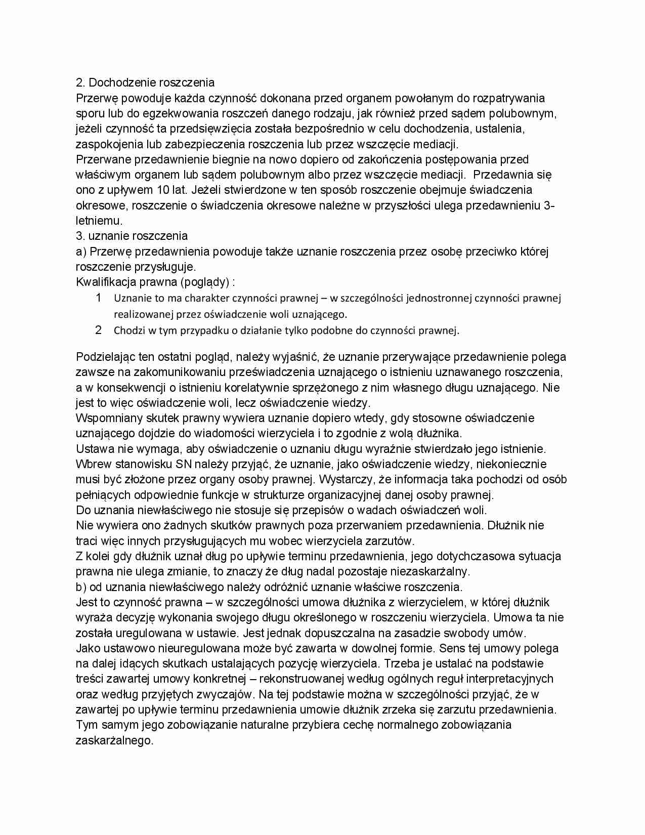 Rozszczenia - omówienie zagadnien - strona 1