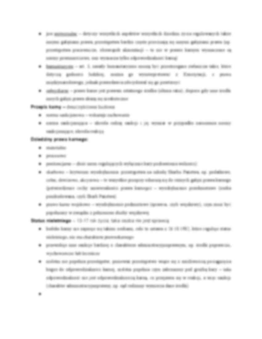 Podział prawa karnego, czym się zajmuje - strona 2