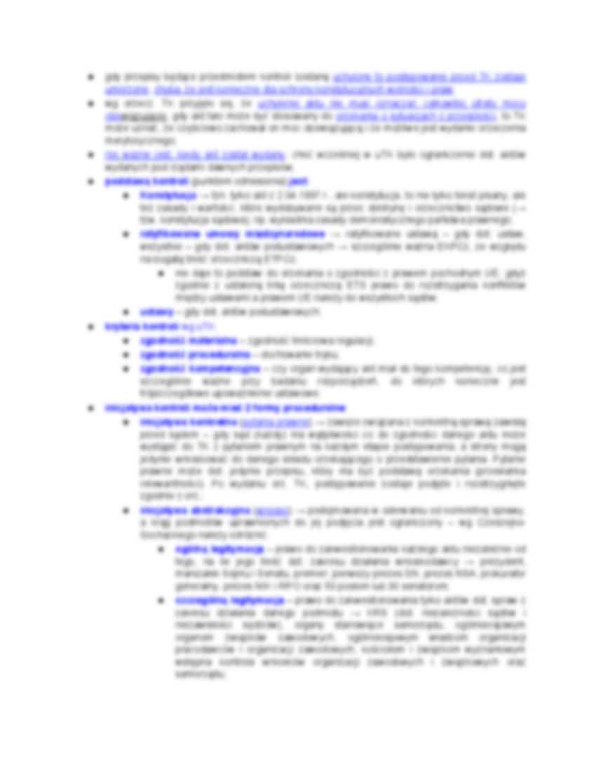 Trybunał Konstytucyjny - opracowanie zagadnień - strona 2