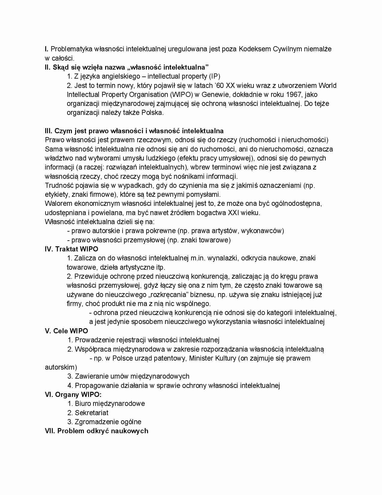 Problematyka własności intelektualnej  - strona 1