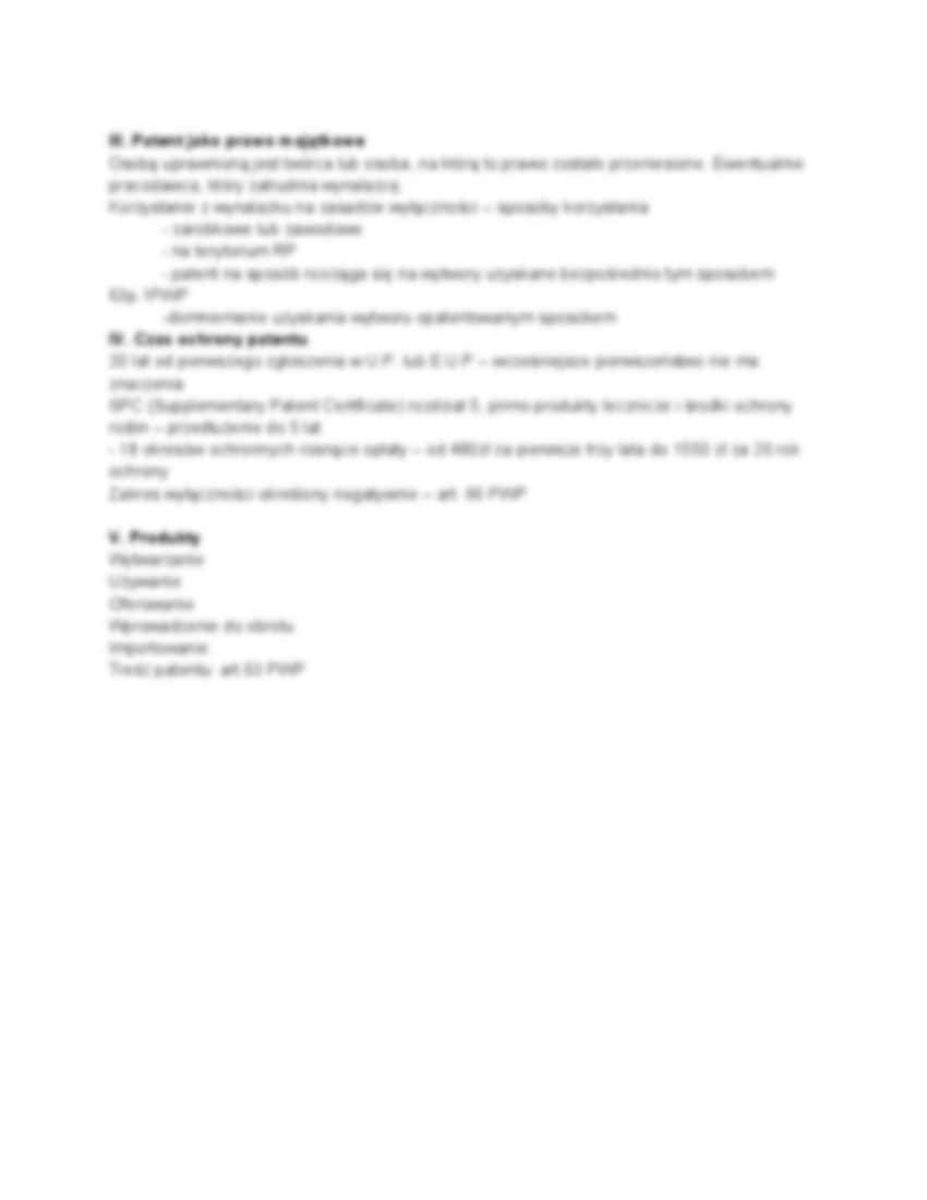 Prawo własności przemysłowej - omówienie - strona 2