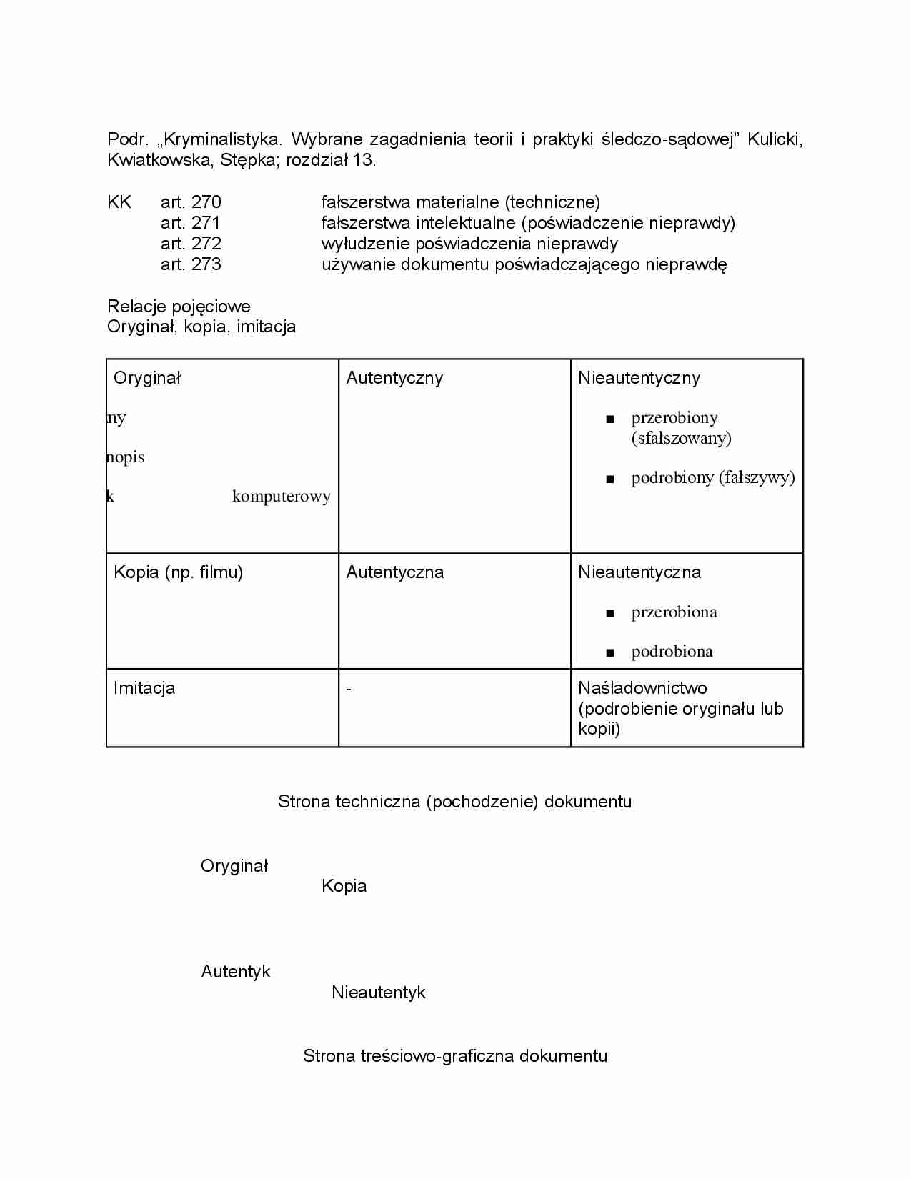Kryminalistyka - wybrane zagadnienia teorii i praktyki śledczo-sądowej - strona 1