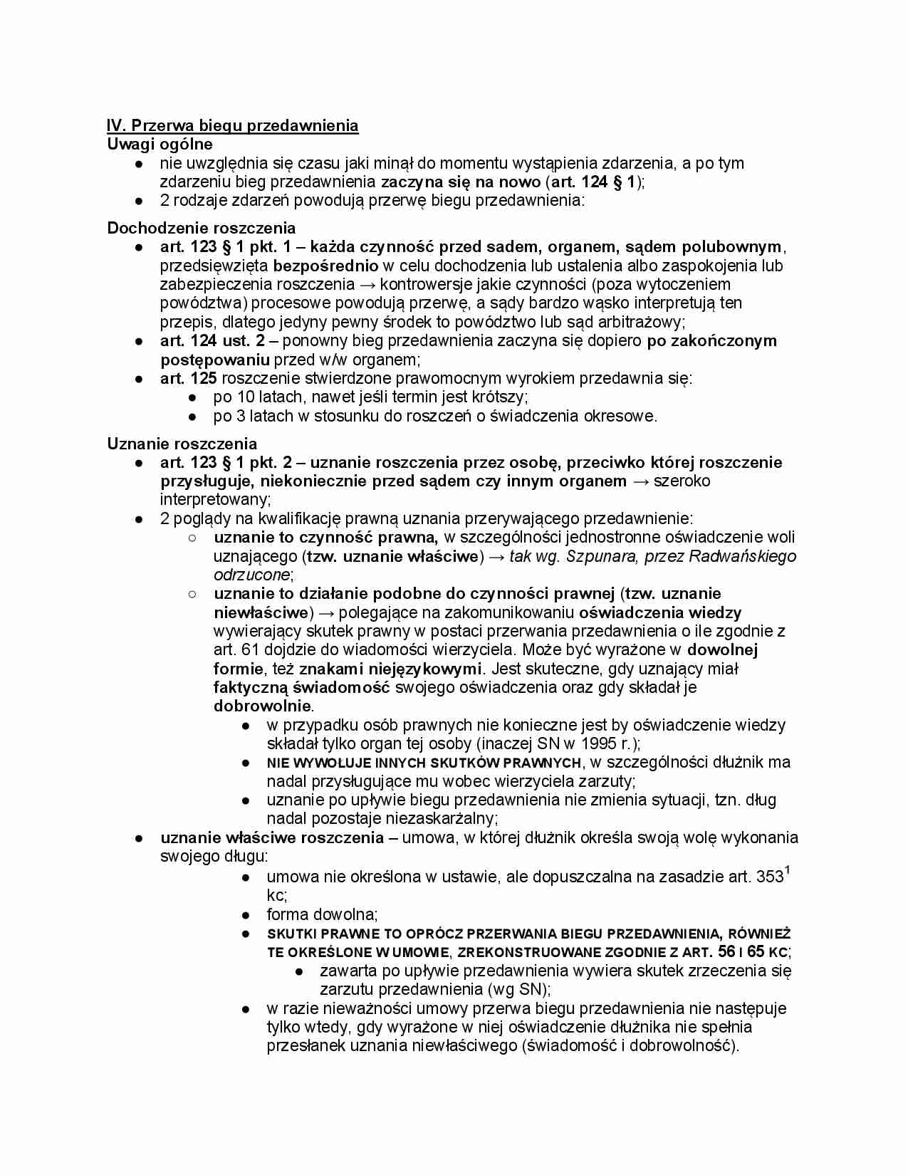 Dochodzenie roszczenia i terminy zawite - strona 1