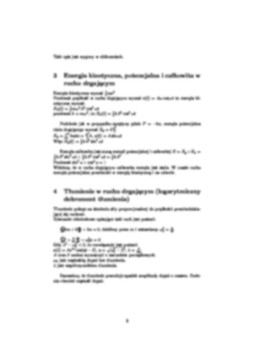 Ruch prosty harmoniczny (sprężyna, wahadło matematyczne i fizyczne) - strona 3