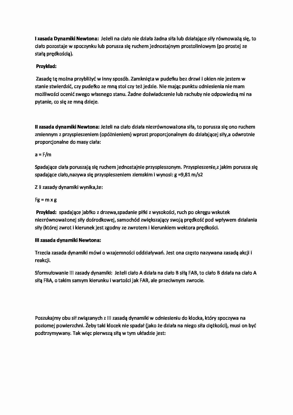 Fizyka - omówienie podstawowych zagadnień - strona 1