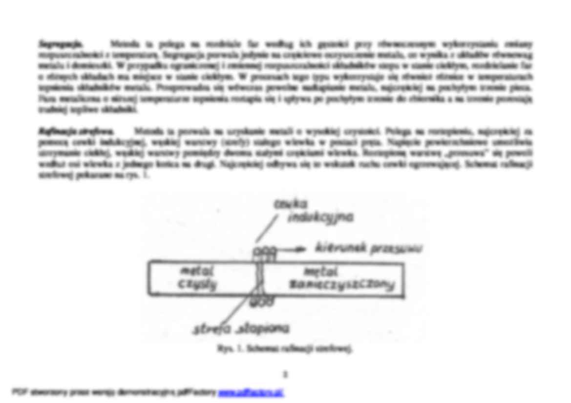 Teoretyczne podstawy rafinacji metali - strona 2