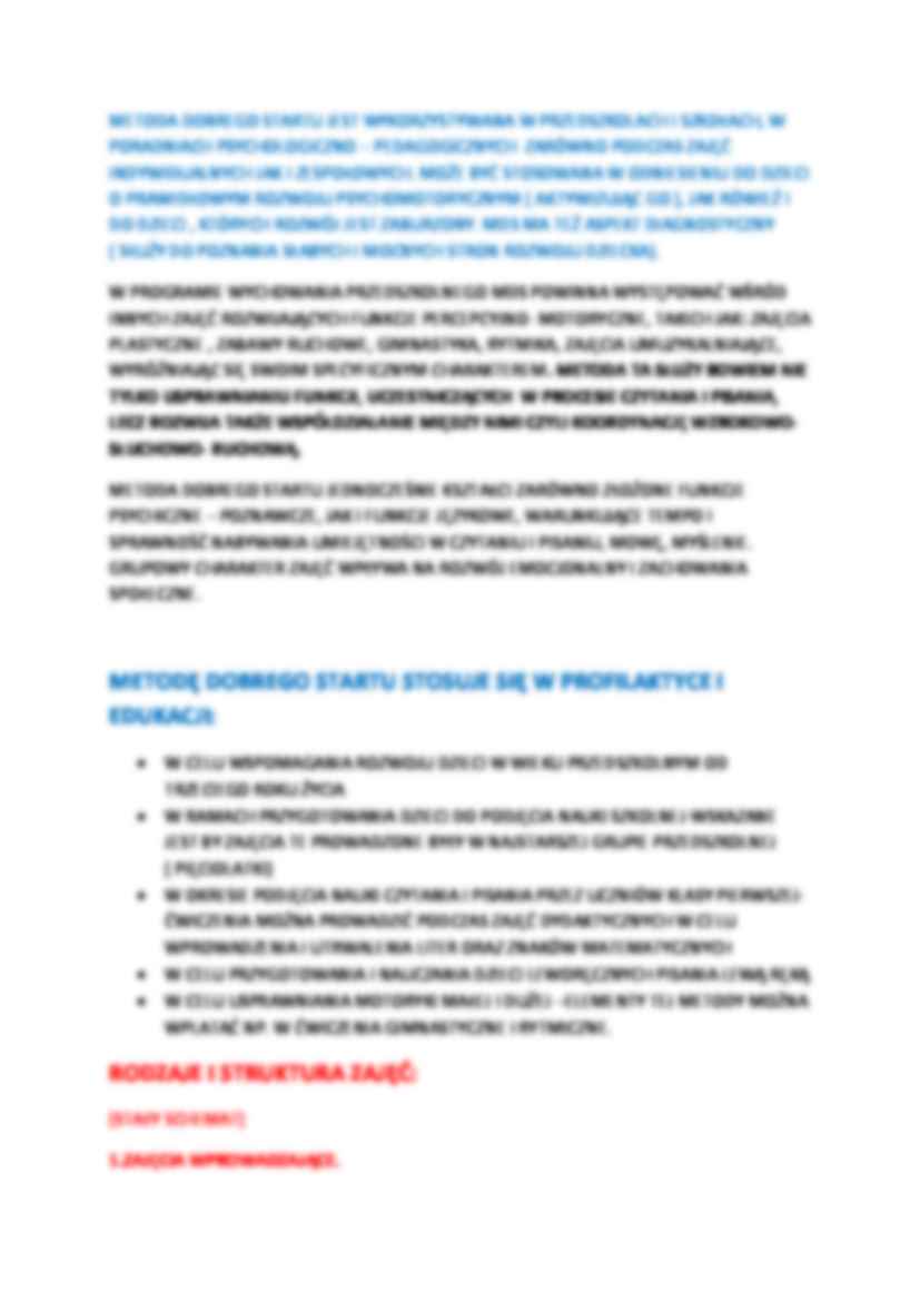 Metoda Dobrego Startu Marty Bogdanowicz - strona 2