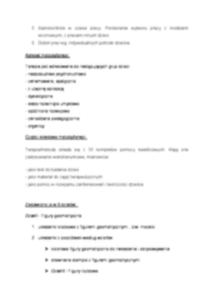 Metoda leczniczo-pedagogiczna Janiny Magnuskiej - strona 3