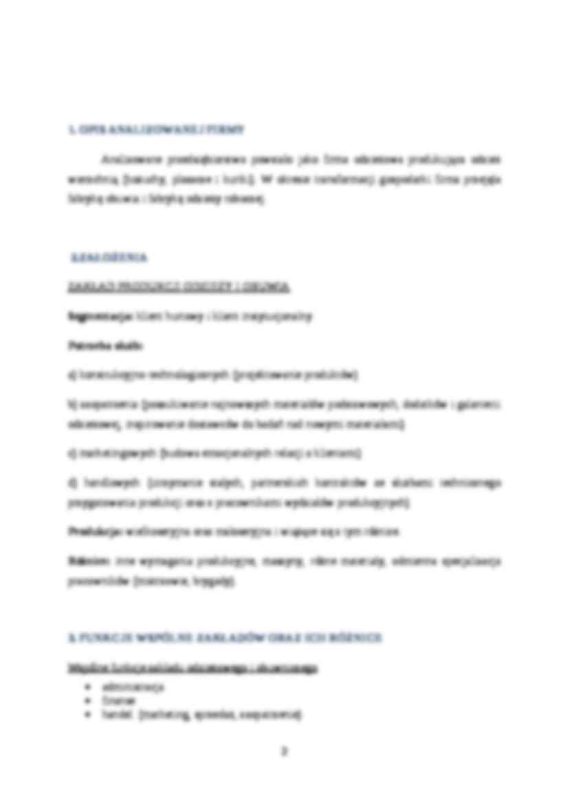 Projektowanie oraganizacji firmy- projekt - strona 2