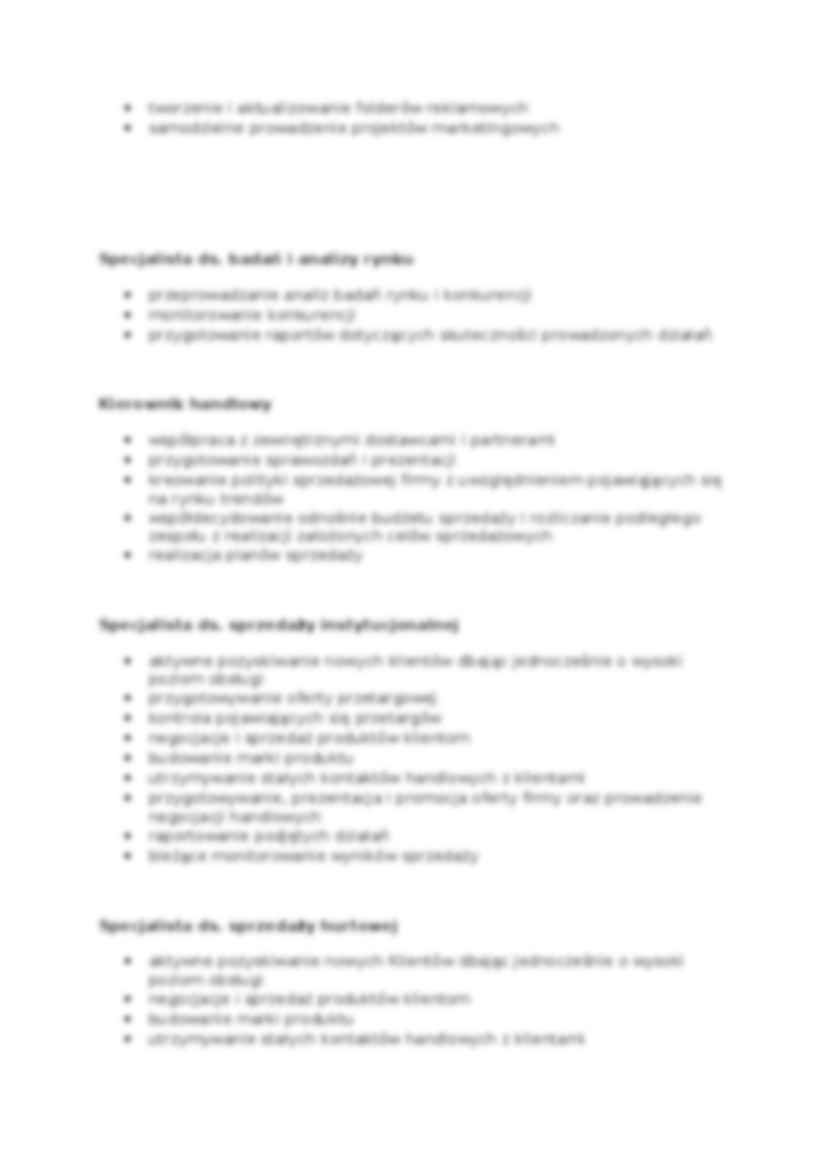 Zadania przypisane do stanowisk (2) - strona 3