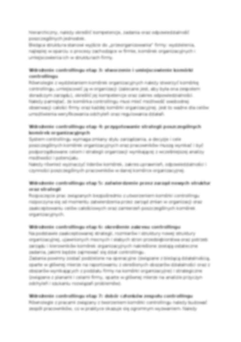 Wdrożenie controlingu - strona 2