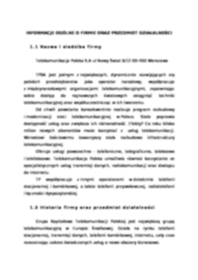 Analiza strategiczna TP S.A. - strona 2