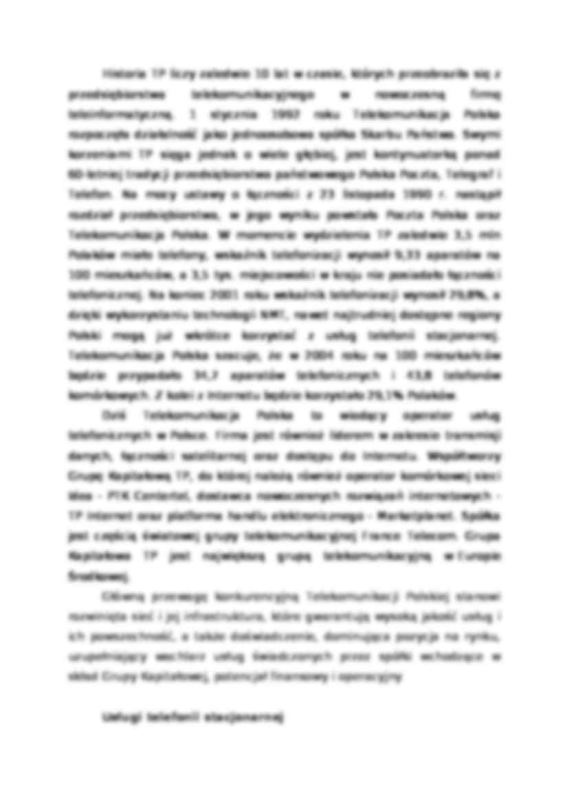 Analiza strategiczna TP S.A. - strona 3