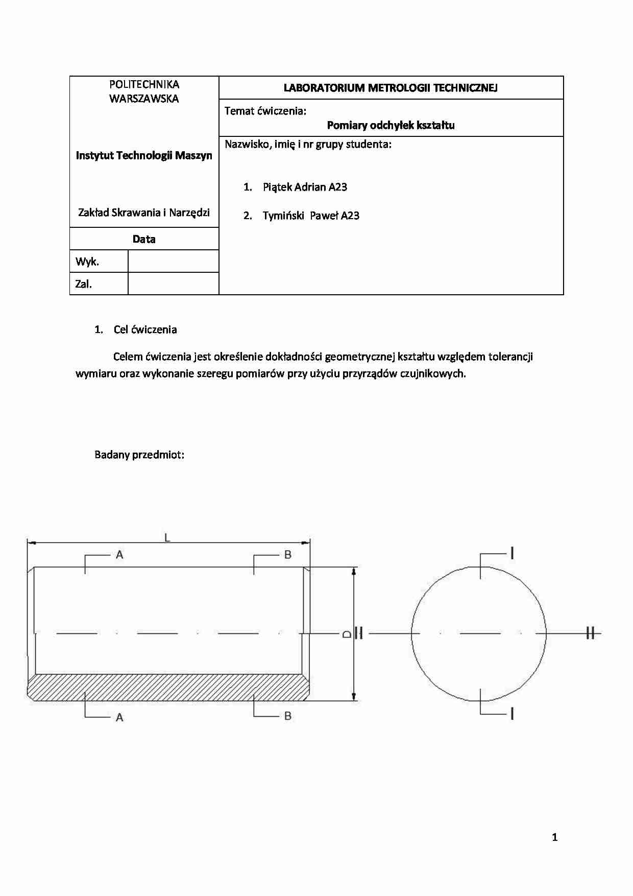 odchyłki kształtu - strona 1