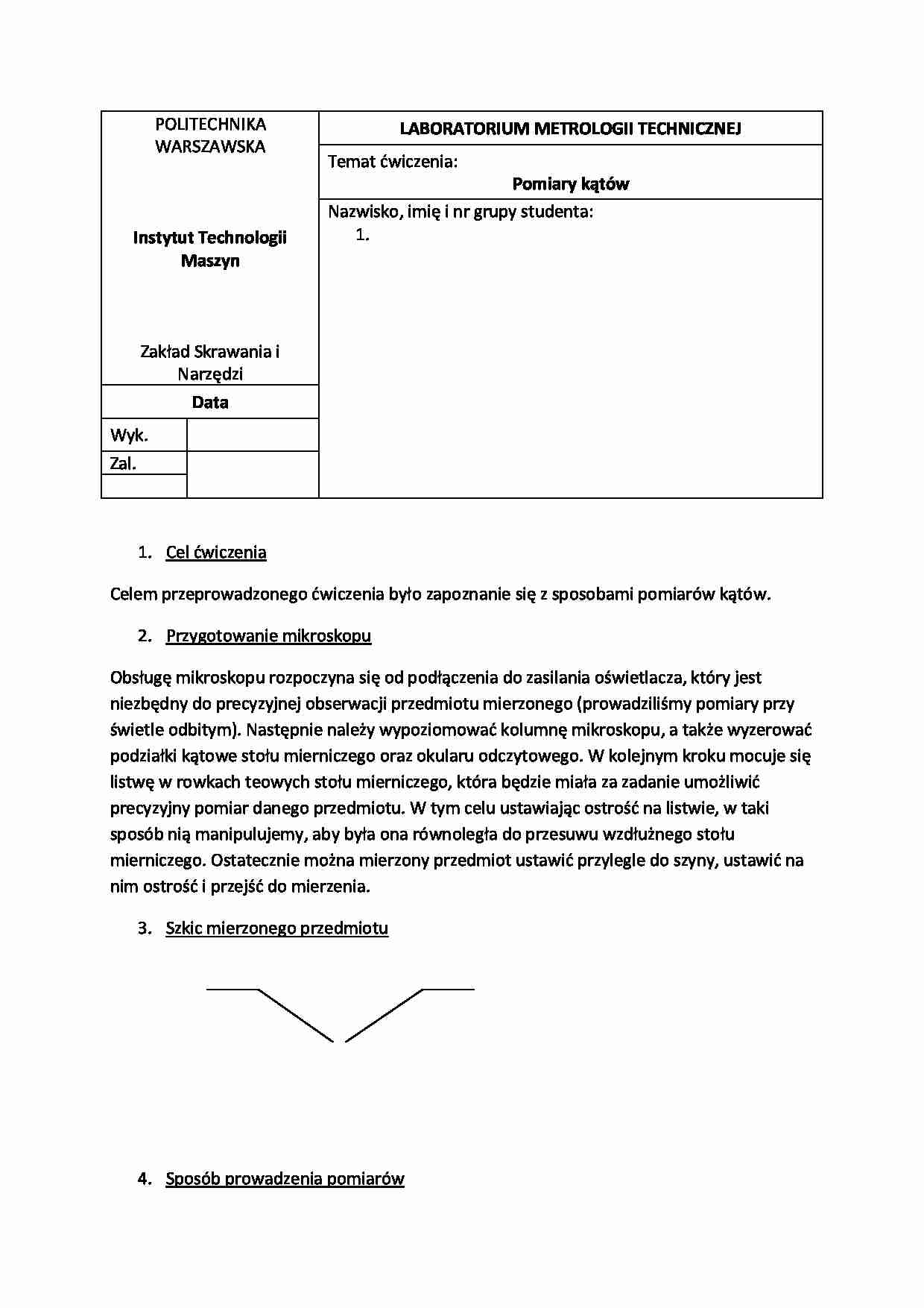 Pomiary kątów  - strona 1