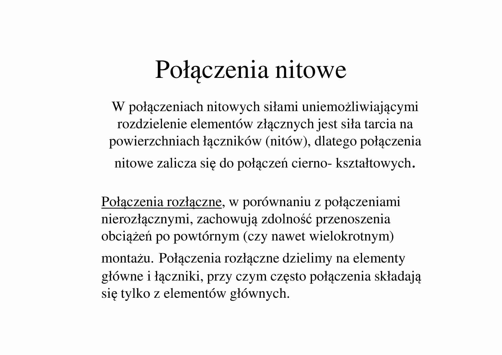 Połączenia nitowe - strona 1