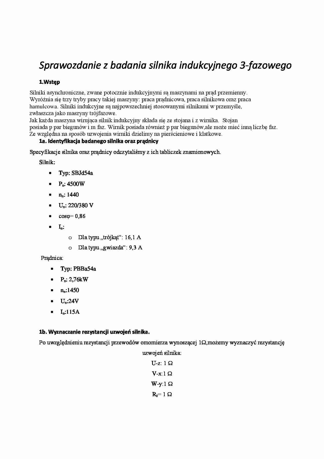 Sprawozdanie silnik - strona 1