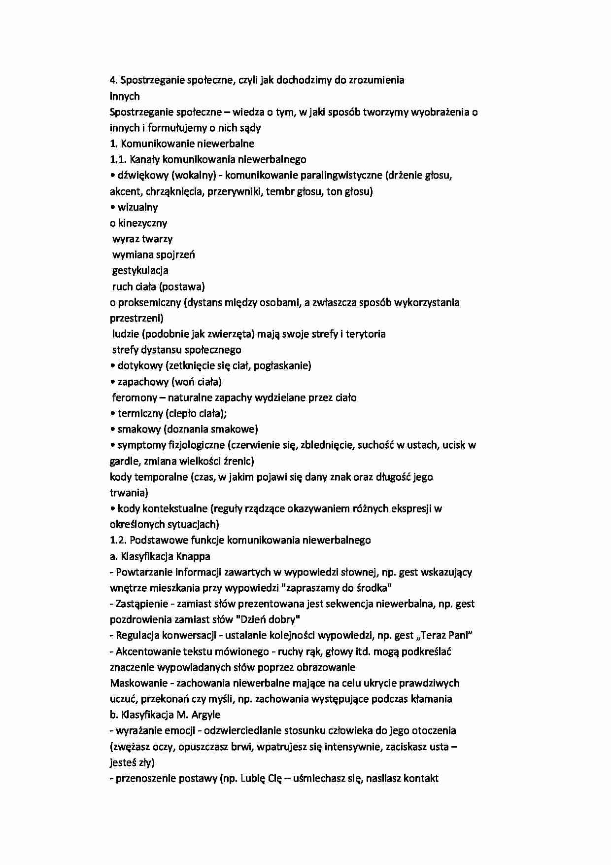 Spostrzeganie społeczne - strona 1