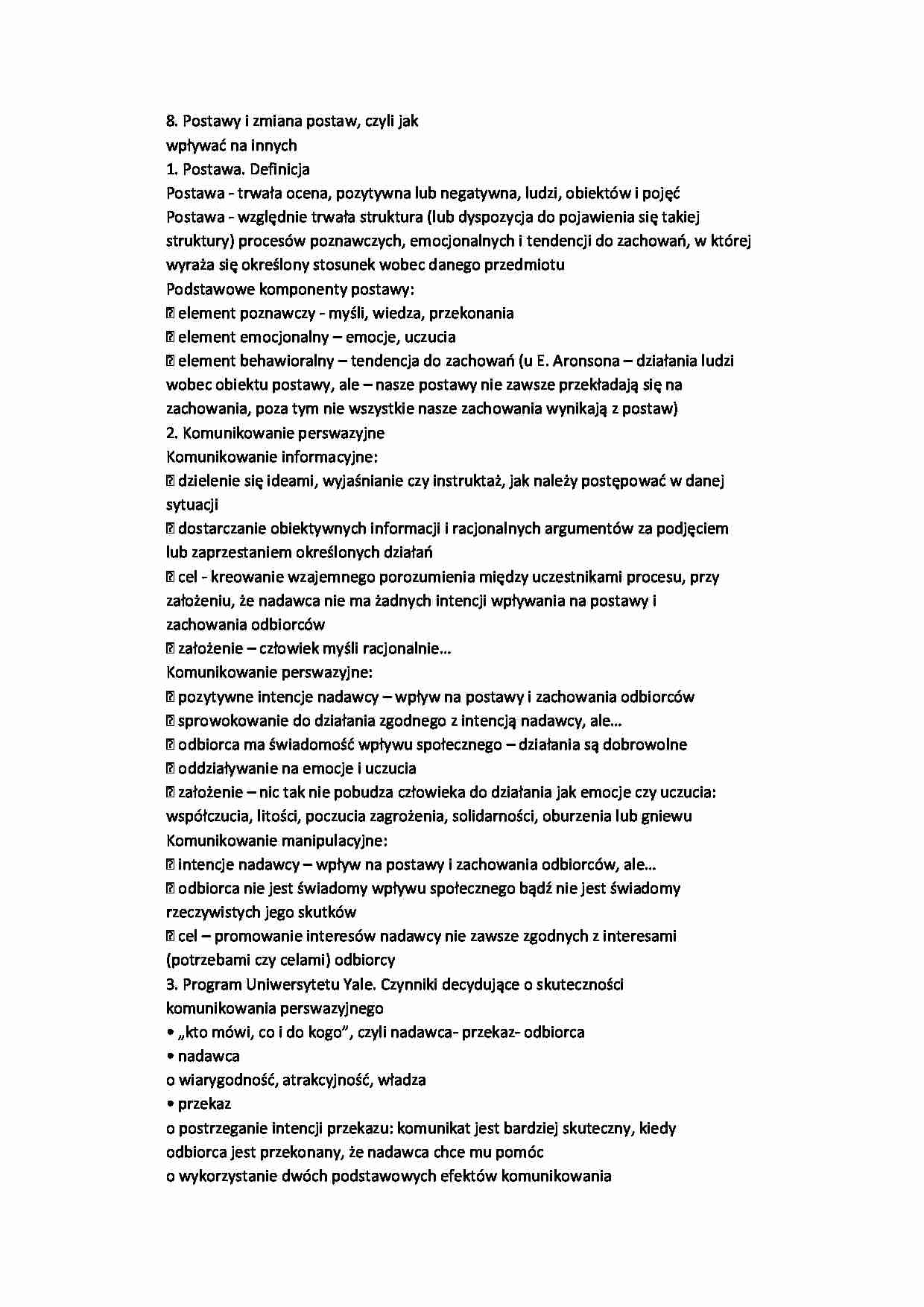 Postawy i zmiany postaw - strona 1