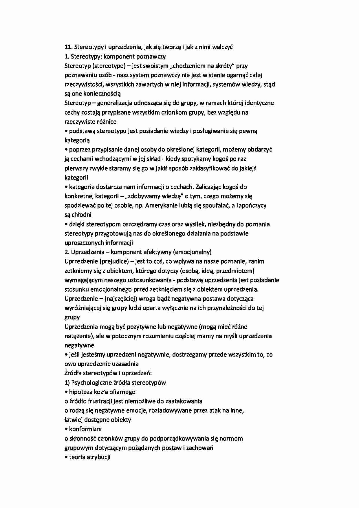 Stereotypy i uprzedzenia - strona 1