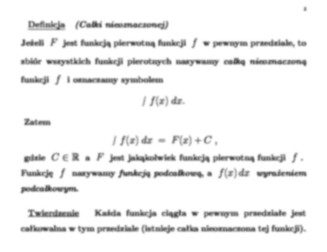Całka nieoznaczona - ogólnie - strona 3