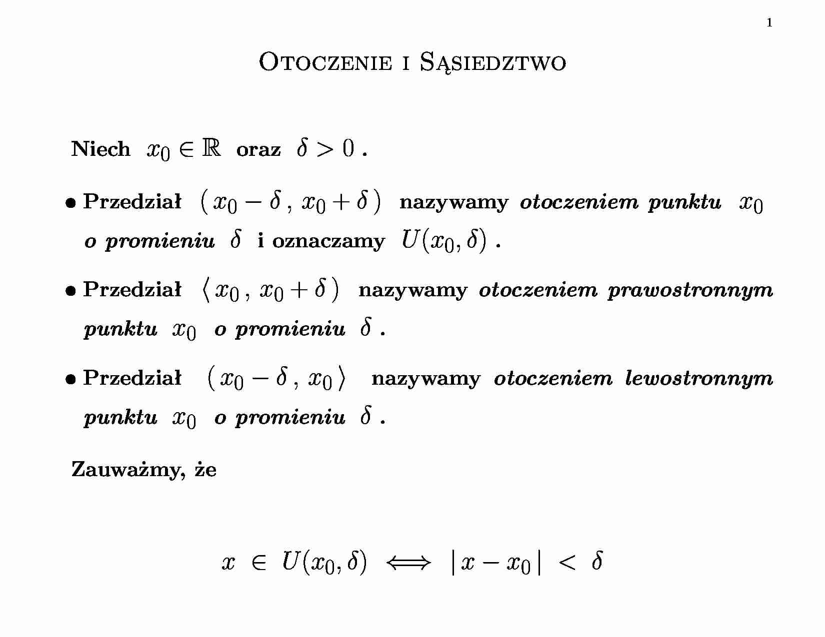 Matematyka - granice funkcji - strona 1