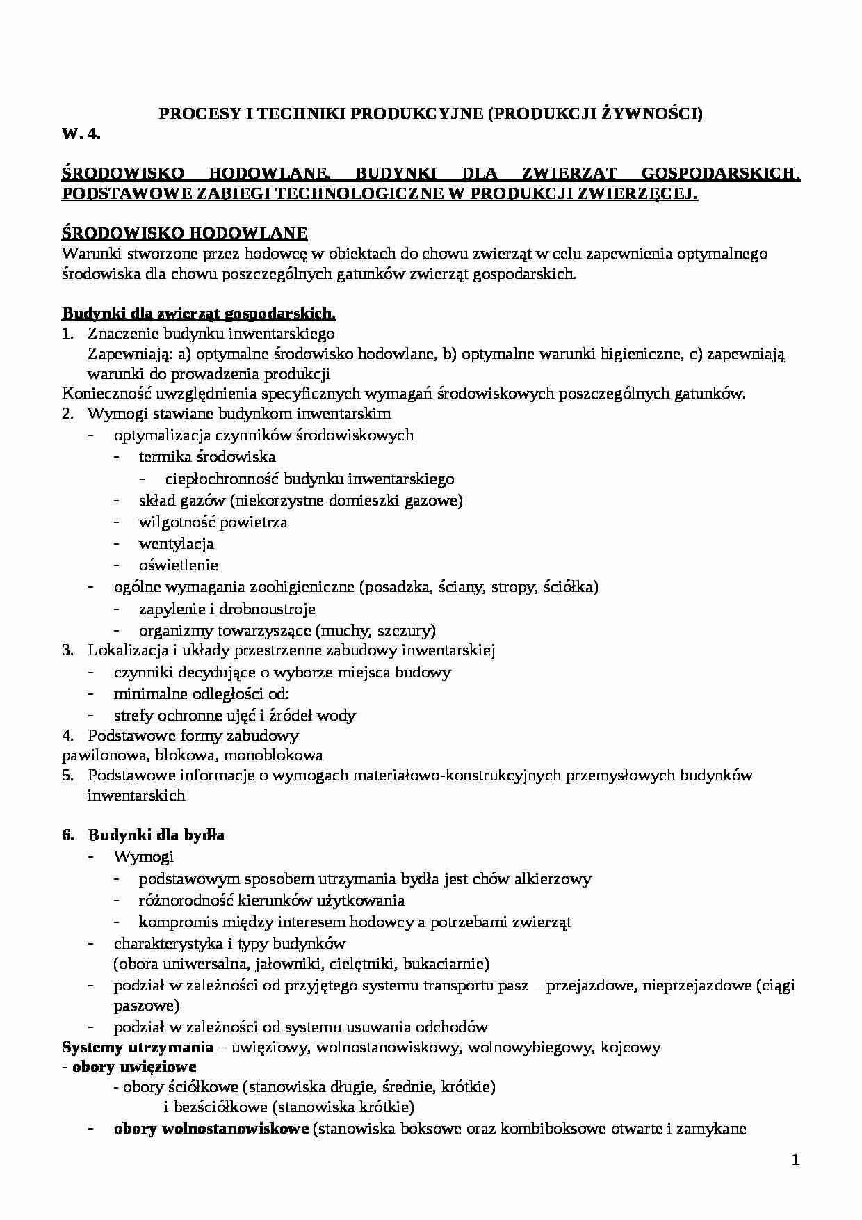 Budynki dla zwierząt gospodarskich - strona 1