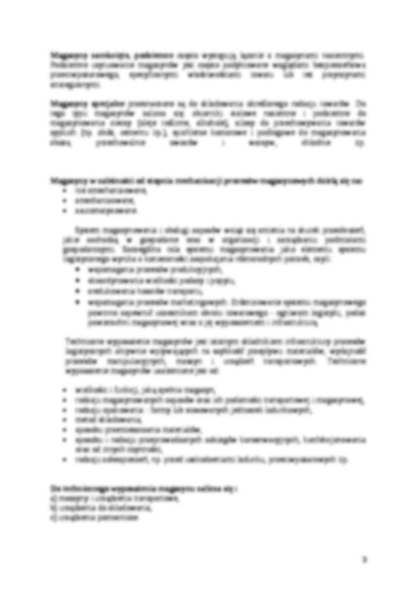 Procesy pomocnicze, magazynowanie - strona 3
