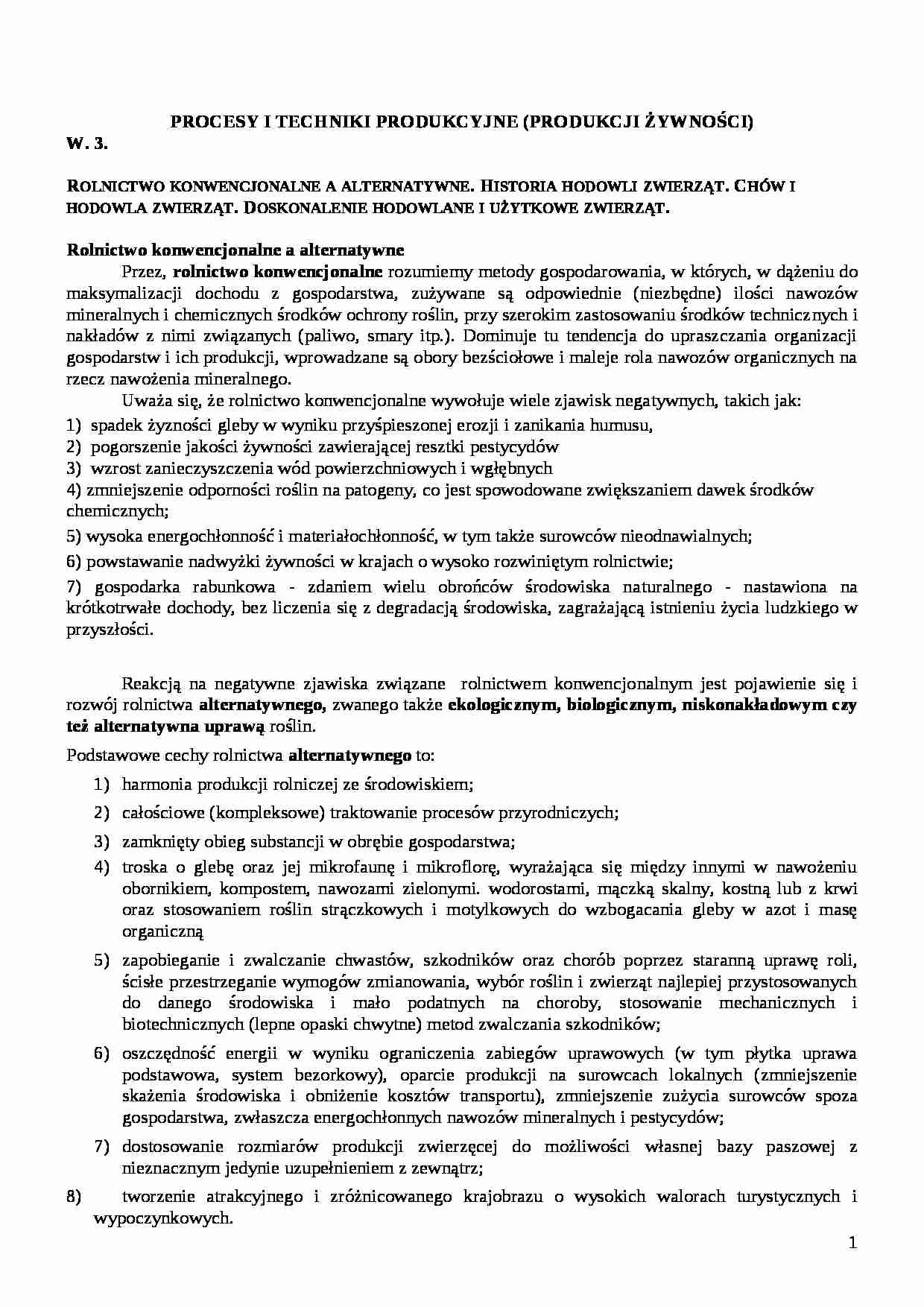 Rolnictwo konwencjonalne a alternatywne - strona 1